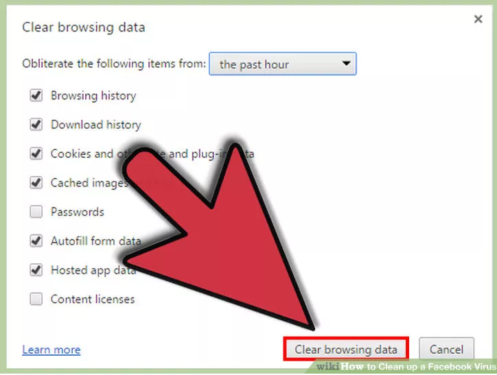 How to fix when Facebook is infected with virus Picture 4