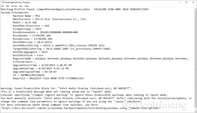 How to fix Windows 10 update error using SetupDiag Picture 2