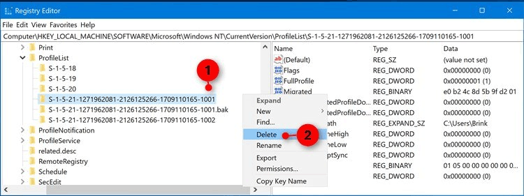 How to fix 'You've been signed in with a temporary profile' error on Windows 10 Picture 11