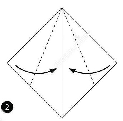 How to fold Halloween ghosts with simple origami paper Picture 3