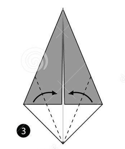 How to fold Halloween ghosts with simple origami paper Picture 4