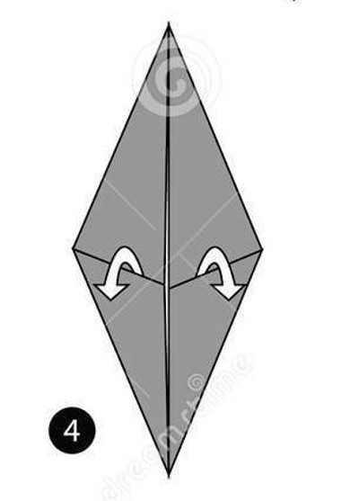 How to fold Halloween ghosts with simple origami paper Picture 5