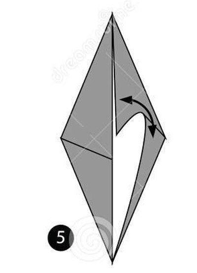 How to fold Halloween ghosts with simple origami paper Picture 6