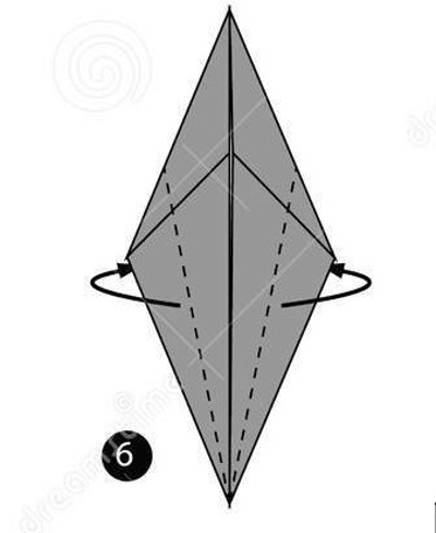 How to fold Halloween ghosts with simple origami paper Picture 7