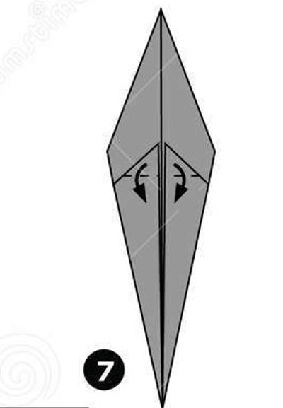 How to fold Halloween ghosts with simple origami paper Picture 8