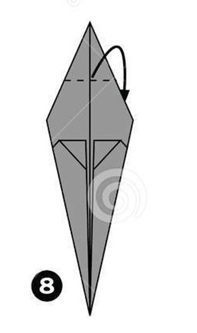 How to fold Halloween ghosts with simple origami paper Picture 9