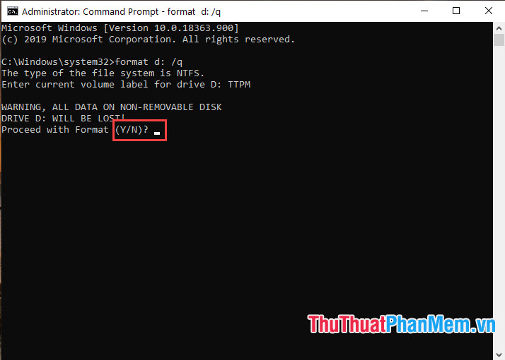 How to Format a hard drive with the CMD command Picture 15