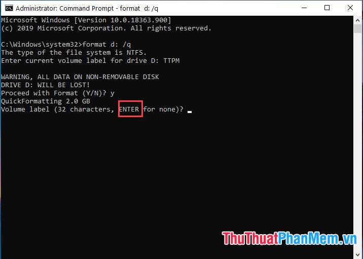 How to Format a hard drive with the CMD command - TipsMake.com