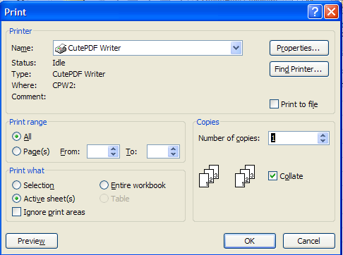 How to format and print Excel file page Picture 1