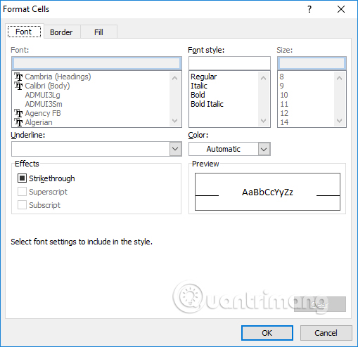 How to format borders and background colors for Excel tables Picture 4