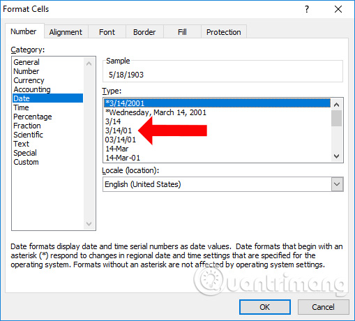 How to format dates in Excel Picture 2