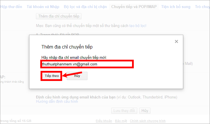 How to forward mail in Gmail Picture 11