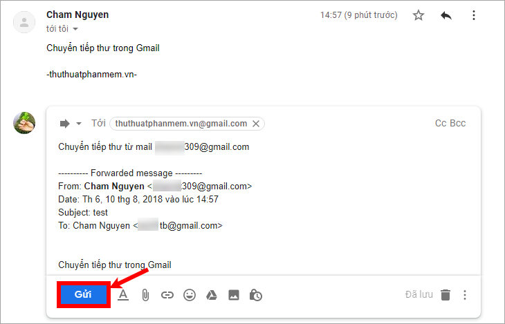 How to forward mail in Gmail Picture 7