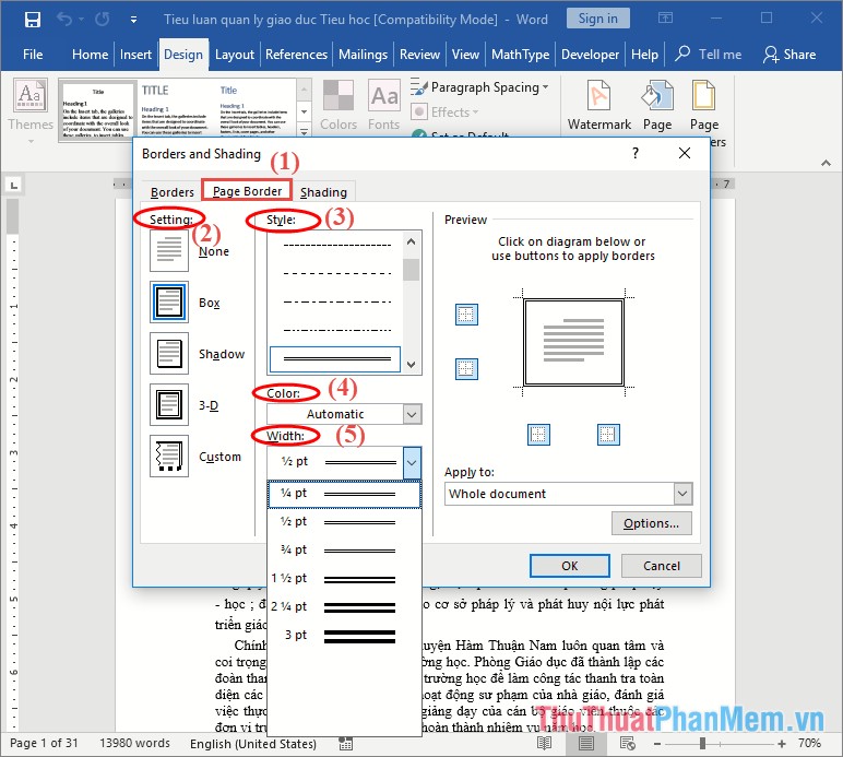 How to frame text in Word - TipsMake.com