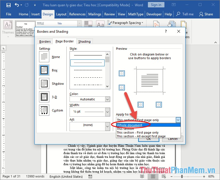 How to frame text in Word - TipsMake.com