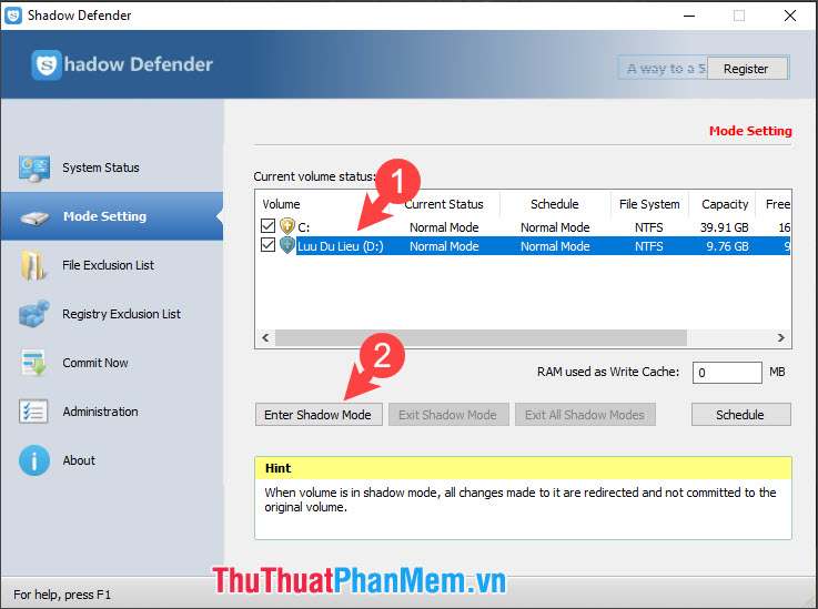 How to freeze the hard drive Win 10 Picture 22