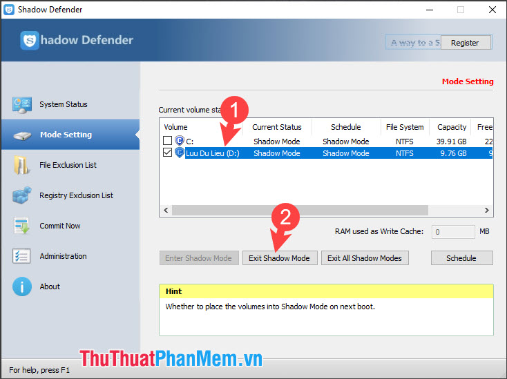 How to freeze the hard drive Win 10 Picture 24