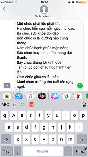 How to get a sample of Tet greetings is available on Labankey Picture 6