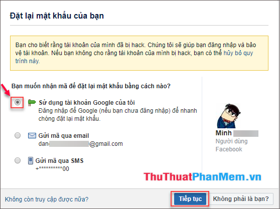 How to get back Facebook when hacked Picture 7