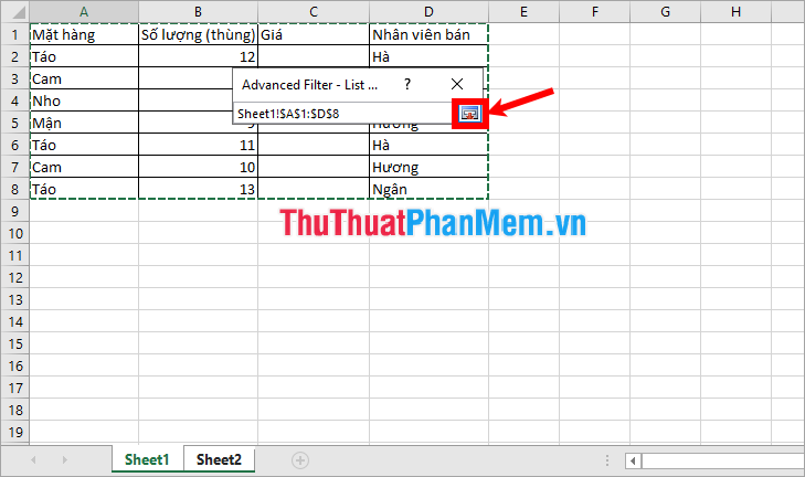 How to get data from one sheet to another depends on the condition Picture 9
