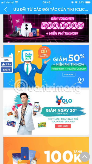 How to get discount code, enter Tiki discount code Picture 3