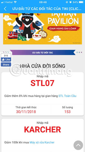 How to get discount code, enter Tiki discount code Picture 5