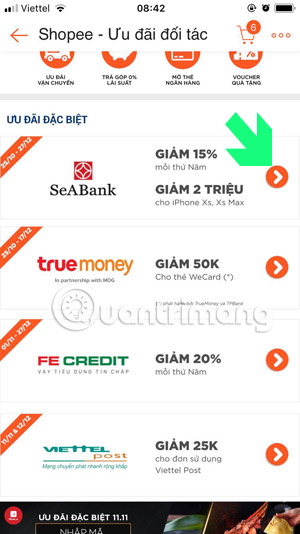 How to get discount code Shopee - TipsMake.com