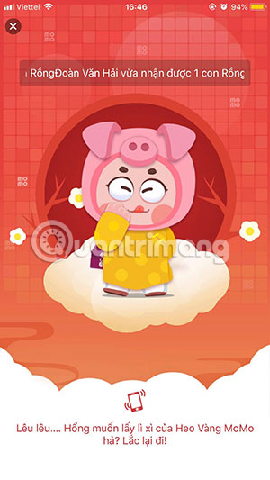 How to get free lucky money on Momo e-wallet Picture 5