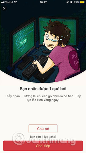 How to get free lucky money on Momo e-wallet Picture 7