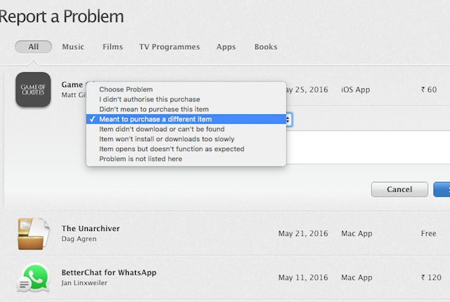 How to get money back when buying apps from iTunes & Mac or App Stores on iPhone Picture 6
