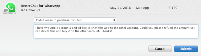 How to get money back when buying apps from iTunes & Mac or App Stores on iPhone Picture 7