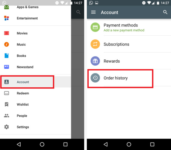 How to get money back when buying apps on Android Picture 2