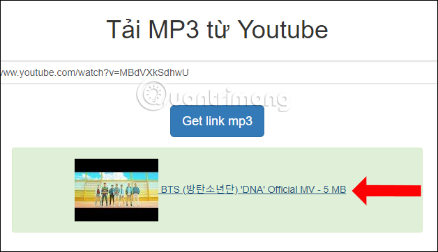 youtube link into mp3