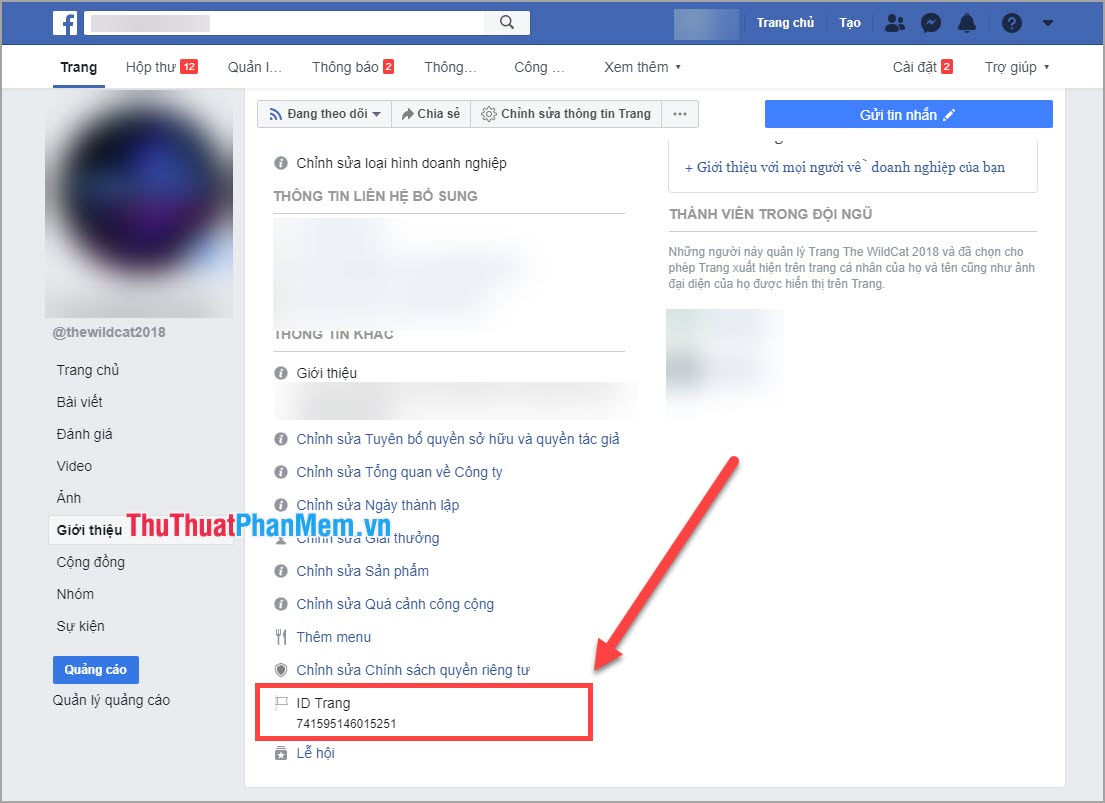 How to get the Facebook Fanpage ID fast and most standard Picture 3