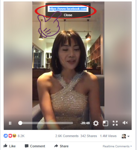 How to get video links, article links, Facebook photo links Picture 8