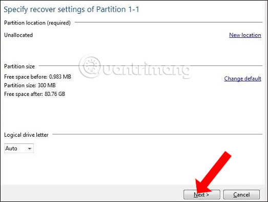 How to ghost computer with file * .tib UEFI standard Picture 8
