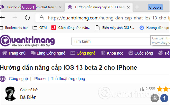 How to group tabs on Microsoft Edge Chromium Picture 6