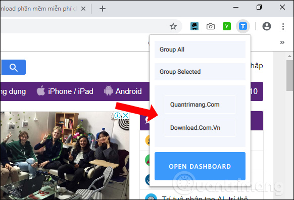 How to group tabs with web pages on Chrome Picture 2