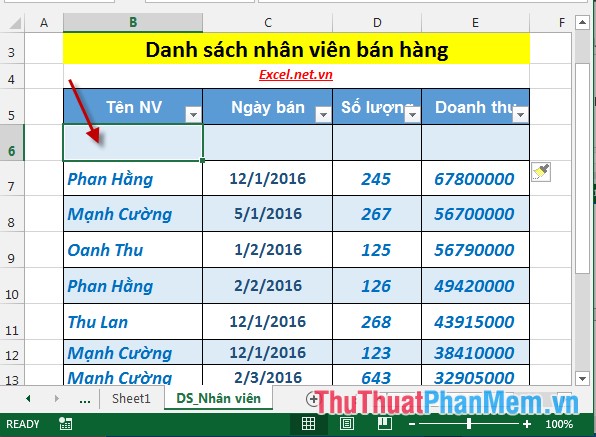 How to handle cells, columns, rows in a spreadsheet in Excel Picture 8