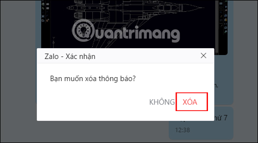How to hang notifications on the Zalo PC chat group Picture 5