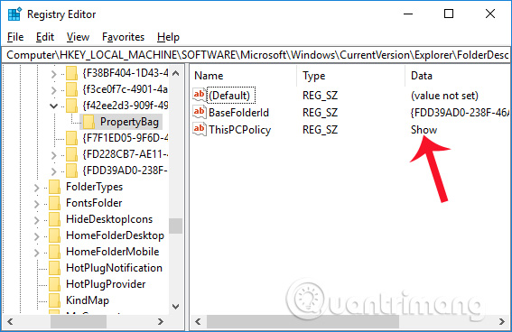 How to hide 6 folders in This PC on Windows 10 Picture 5