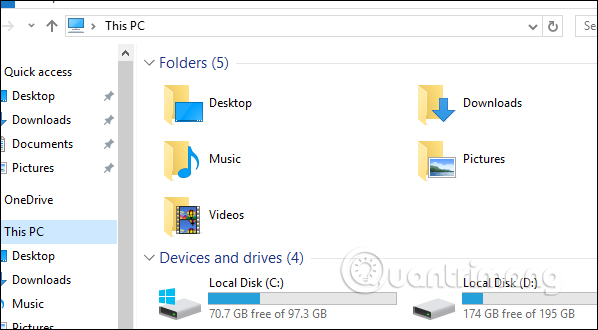 How to hide 6 folders in This PC on Windows 10 Picture 7