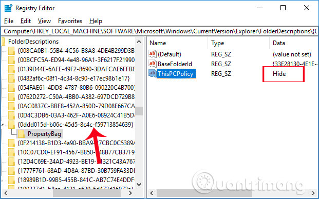 How to hide 6 folders in This PC on Windows 10 Picture 8