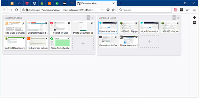 How to hide all tabs on Firefox, collapse when opening too many tabs Picture 3