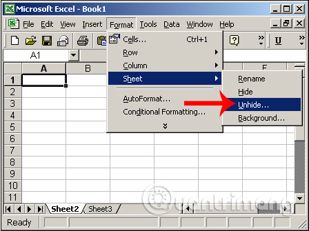 How to hide and hide sheets in Excel and show them again Picture 4