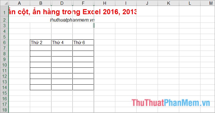 How To Hide Columns And Hide Rows In Excel 2016 2013 2010 3649