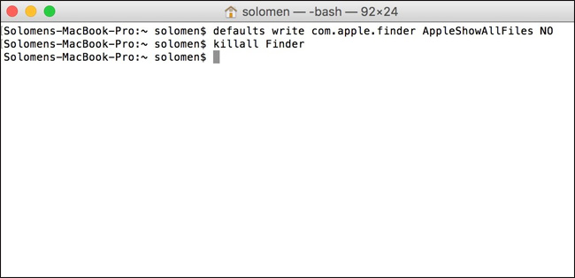 How to hide, display files and folders on macOS Picture 5
