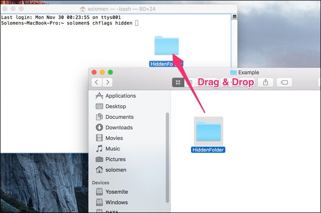 How to hide, display files and folders on macOS Picture 7