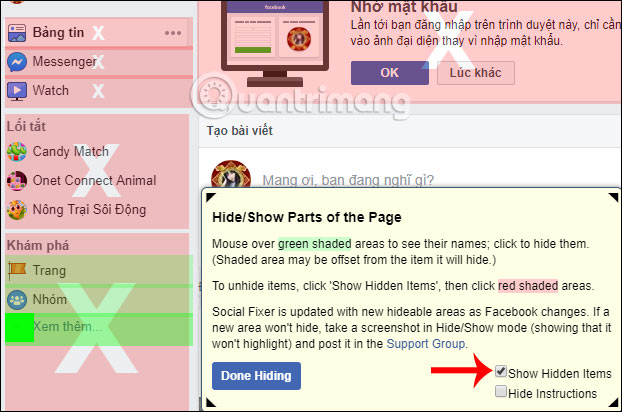 How to hide Facebook ads, neatly interface with Social Fixer Picture 7