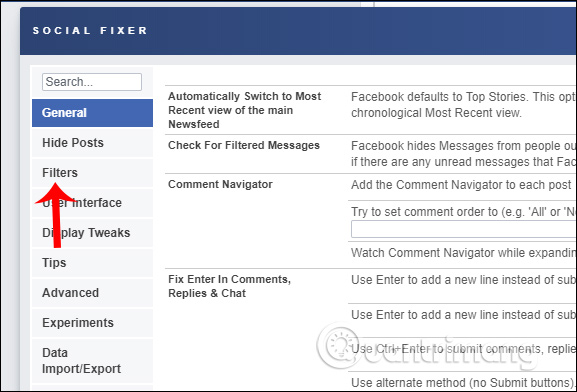 How to hide Facebook ads, neatly interface with Social Fixer Picture 9
